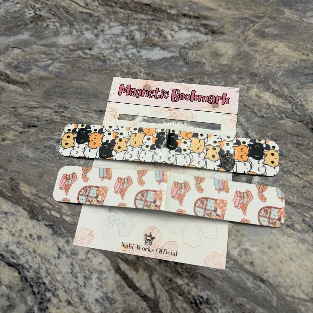 Pack of 2 Magnetic Bookmarks Wedding Souvenir Birthday Giveaways Sublimation Mag